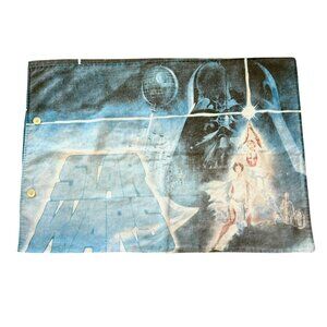 Y2K Vintage Star Wars Pillowcase Featuring Darth Vader and the Death Star